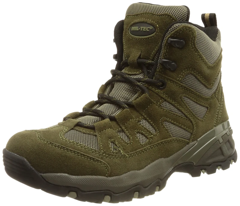 Mil-Tec Unisex Squad Hiking Boots, olive, 10.5 UK