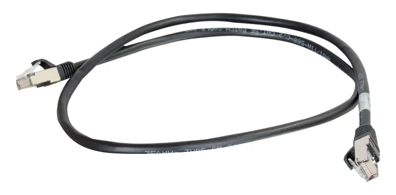 C2G 83859 50M Cat5e Ethernet Network Patch Cable (STP) Booted & Shielded , Black