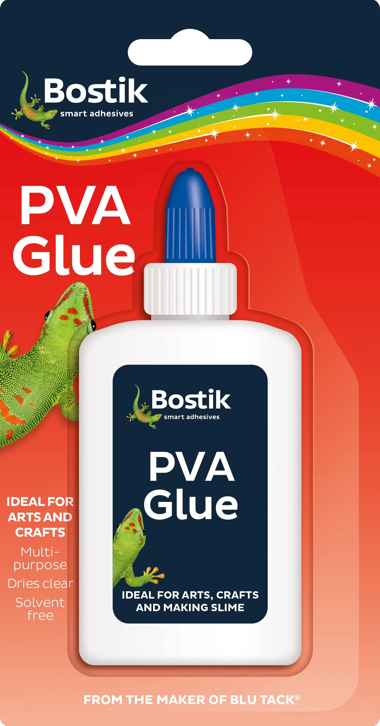 Bostik PVA Glue 118ml - Multi-Purpose Solvent-Free Glue - Dries Clear - UKCA & CE Approved - Ideal for Arts - Crafts - School & DIY Projects