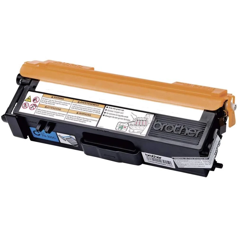 Brother TN-320C Toner Cartridge, Cyan, Single Pack, Standard Yield, Includes 1 x Toner Cartridge, Brother Genuine Supplies