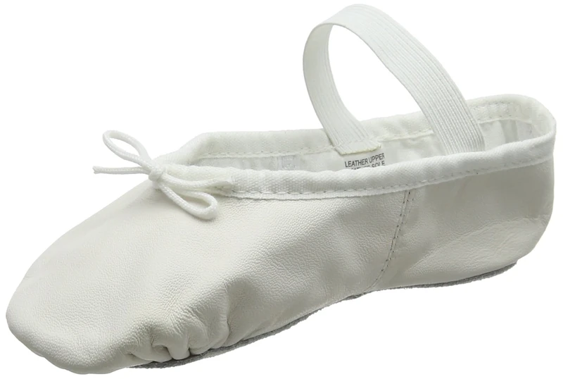 Bloch Women's Dansoft Full Sole Leather Ballet Slipper/Shoe White Size: 5.5 UK