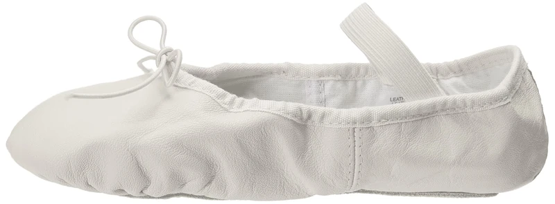 Bloch Women's Dansoft Full Sole Leather Ballet Slipper/Shoe Dance, White, 8.5 (10.5-11 US) X-Wide
