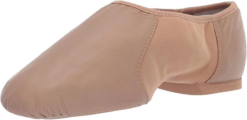 Bloch Dance Women's Neo-Flex Leather and Neoprene Slip On Split Sole Jazz Shoe Brown Size: 8 UK