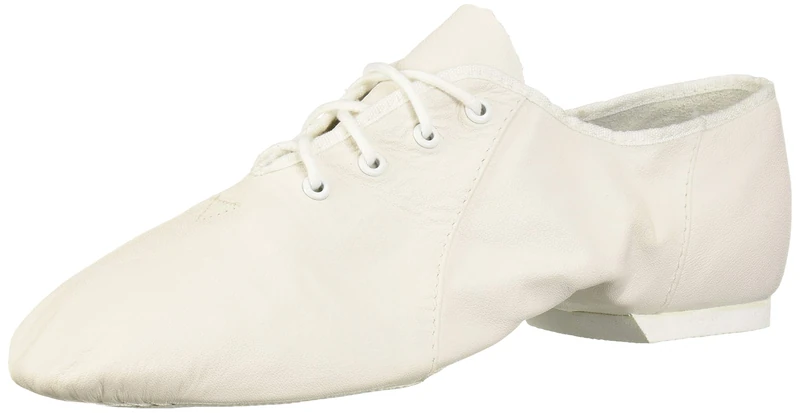 Bloch Dance Women's Jazzsoft Split Sole Leather Jazz Shoe, White, 5 UK