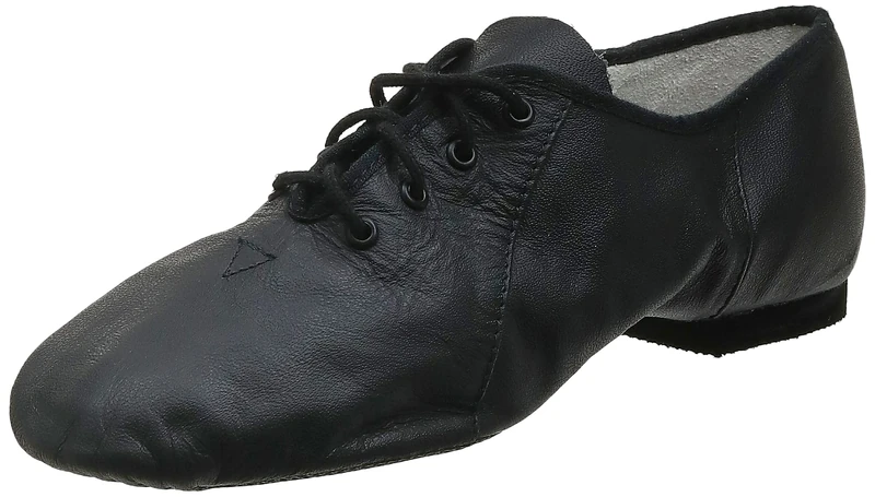 Bloch Dance Women's Jazzsoft Split Sole Leather Jazz Shoe, Black, 4 UK