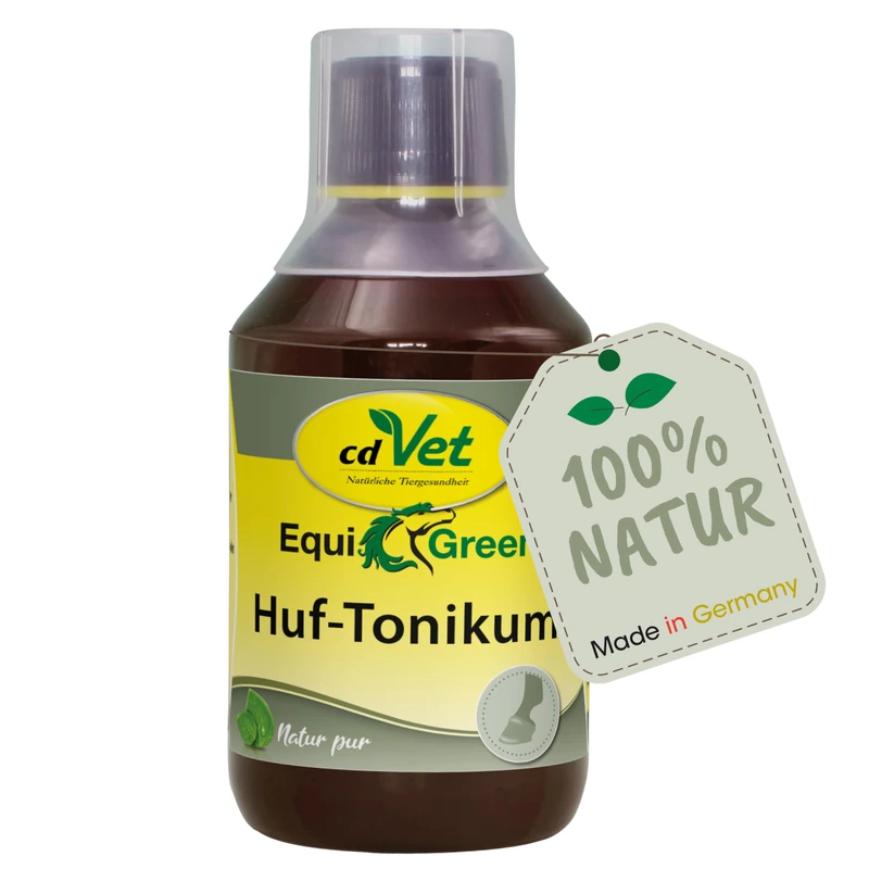 cdVet Naturprodukte EquiGreen FounderX 250 ml - Horses and ponies - support at hoof problems - liver and kidney - herbal mixture - metabolic processes - capillary blood flow - health - - Image 1