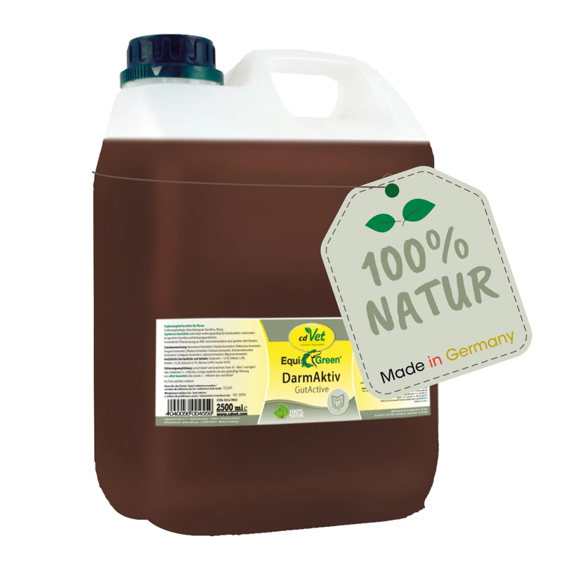 cdVet Naturprodukte EquiGreen GutActive Horse2,5 Liter - Support of the intestinal condition - digestive problems - intestinal flora - valuable lactic acids + antioxidants + enzymes + vitamins - - Image 1