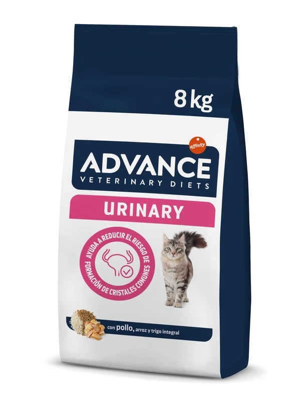Advance Veterinary Diets Feline Urinary | Dry Food for Adult Cats | Reduces risk of common crystal formation | 8kg