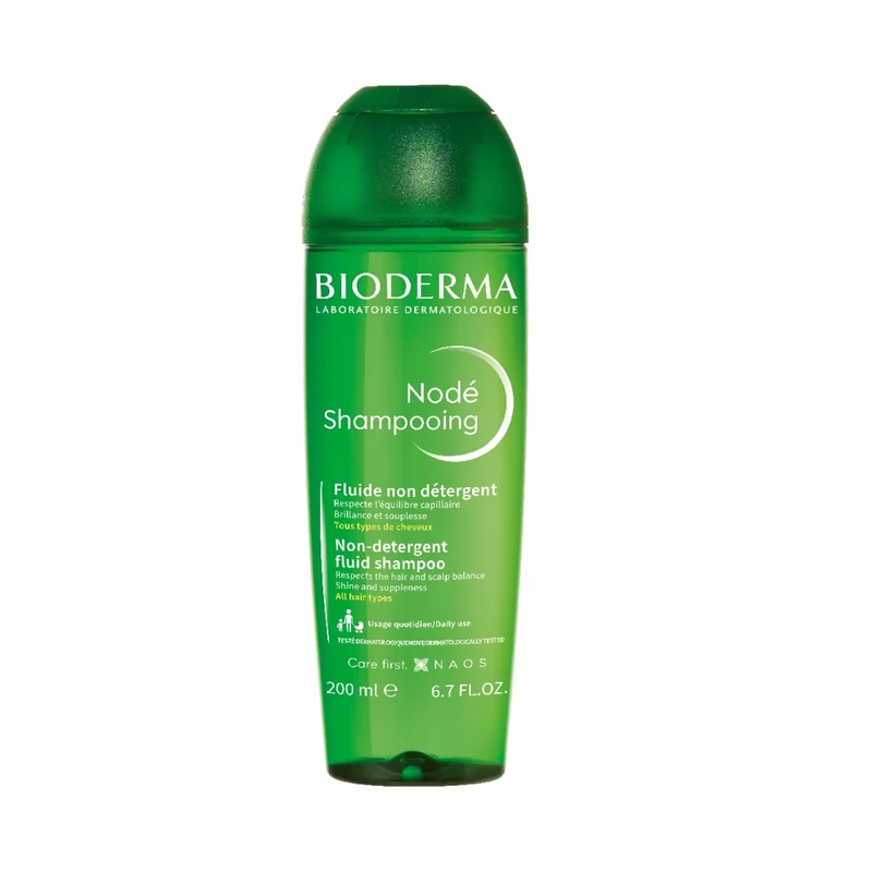 Bioderma Nodé Fluid Shampoo - Non-Detergent Shampoo to Cleanse, Respect & Protect Sensitive Scalps, Restores Hair's Shine & Radiance, 200ml - Image 1