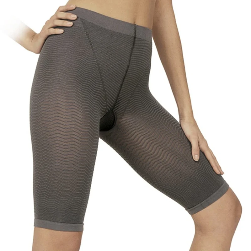 SOLIDEA Silver Wave Anti-Cellulite Bike Short with Compression 0357A5 Fumo - 2X