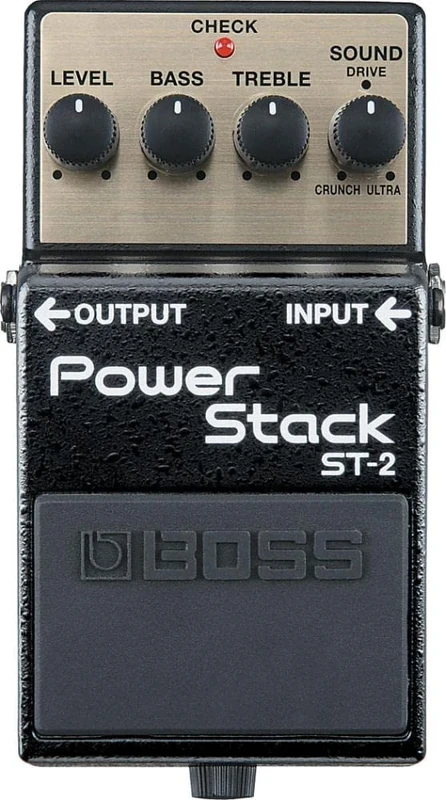 BOSS St-2 Power Stack Guitar Over Drive Pedal, A Wide Range of Tones, From Vintage Crunch To Ultra High-Gain Modern Distortion, Black