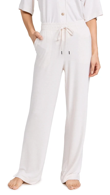 PJ Salvage Women's Loungewear Jammie Essentials Trousers Pajama Bottom, Oatmeal, XS