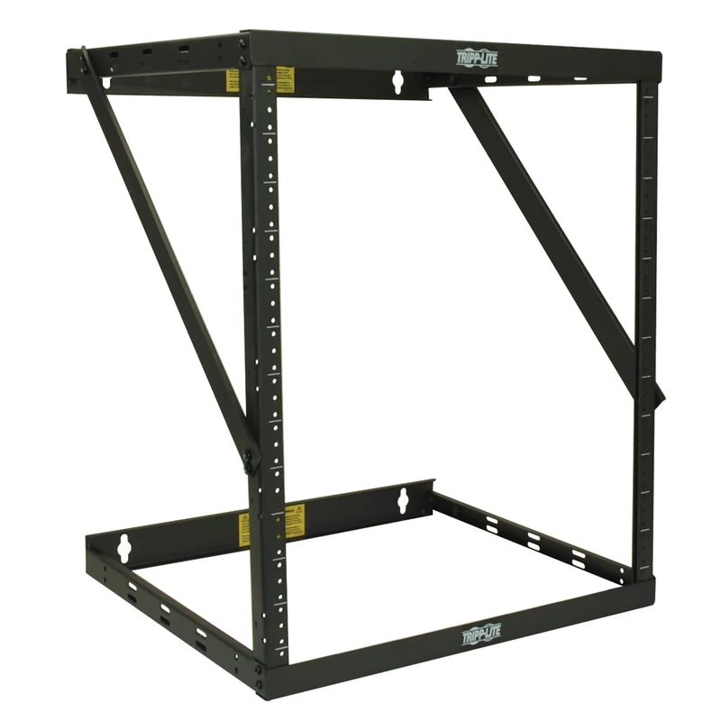 Tripp Lite 8U/12U/22U Expandable Wall-Mount Open Frame Rack, 2-Post, Flat-Pack Low-Profile Switch-Depth (SmartRack SRWO8U22)