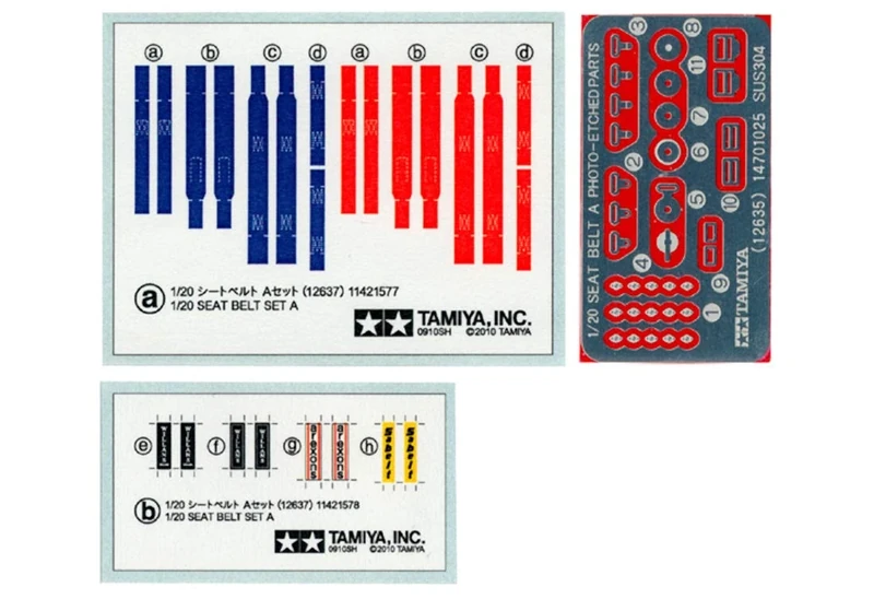 TAMIYA 300012637-1:20 Racing Belt Set A, Verschieden - Image 1