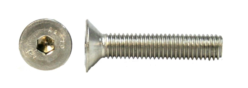 SDU 740555 Countersunk Head Screw with a Hexagon Recess D7991 M6x35 A4 50 Items Stainless Steel (German Import)