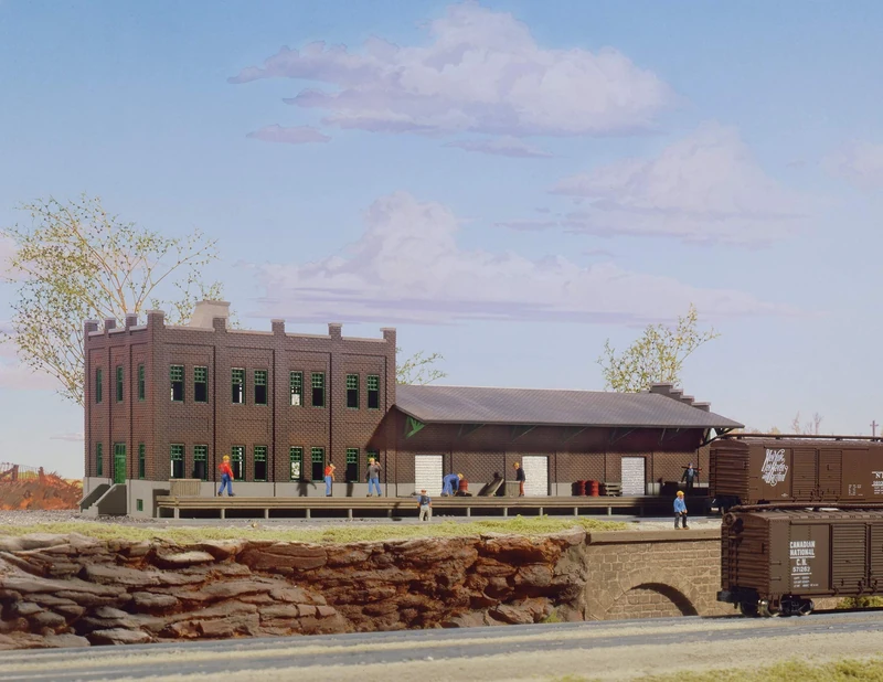 Walthers Cornerstone 933-3201 Water Street Freight Terminal Kit