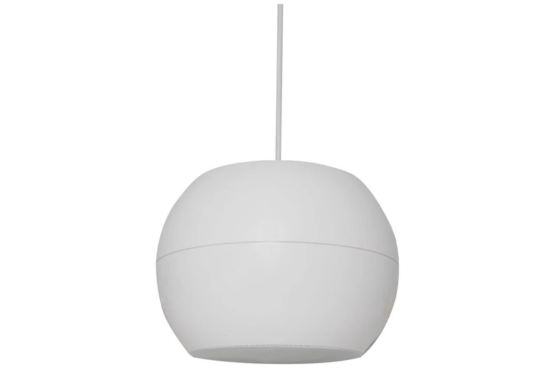Adastra Wide Dispersion Spheroid 2-Way Pendant Speaker - White
