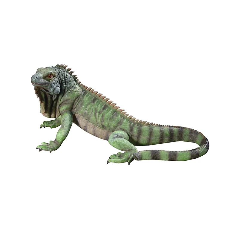 Design Toscano QL56991 Iggy the Iguana Garden Statue, 56 cm, Polyresin, Full Color, Green