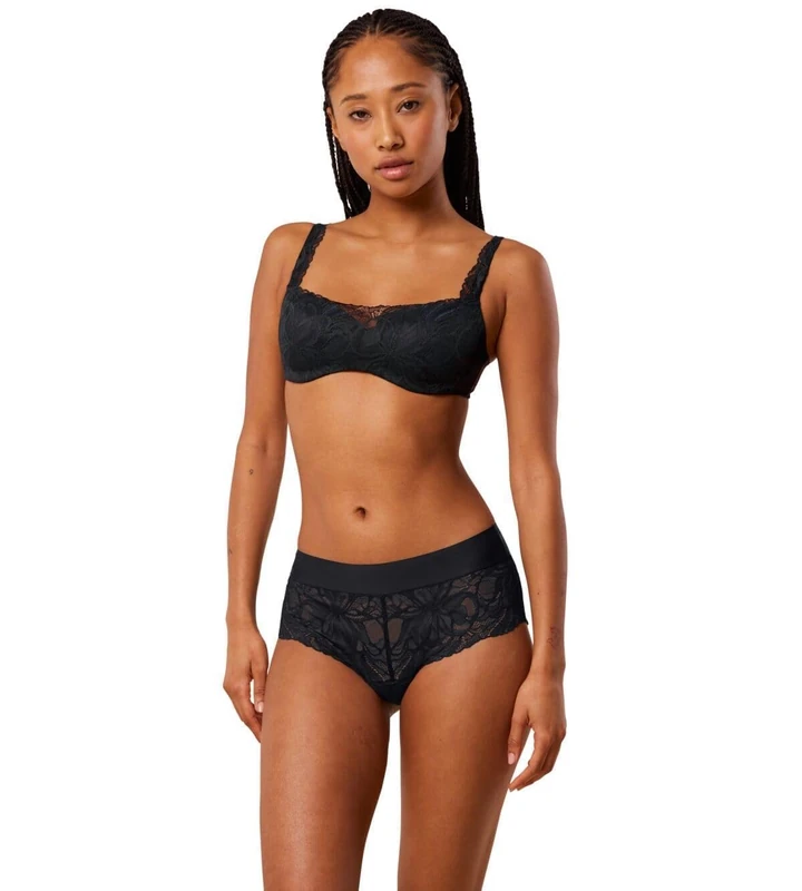Triumph Body Make-Up Illusion Lace Balconette Black, Black, 32C