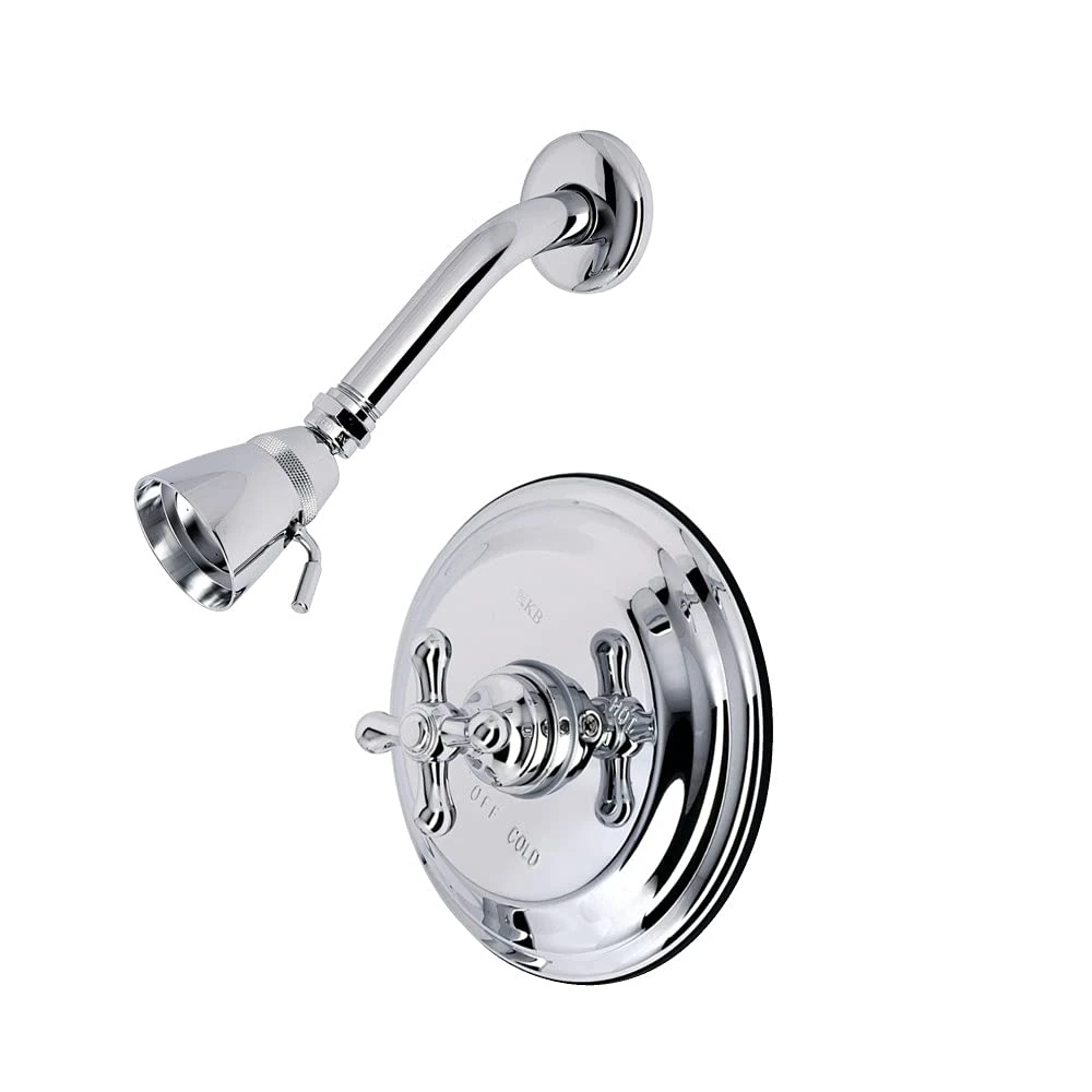 Kingston Brass KB3631AXSO Vintage Tub and Shower Faucet with Shower Only, Tub Spout is not Included, 7-1/2-Inch Diameter in Escutcheon, Polished Chrome