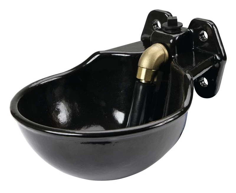 Kerbl 221851 Drinking bowl G51 enamelled, with tube valve