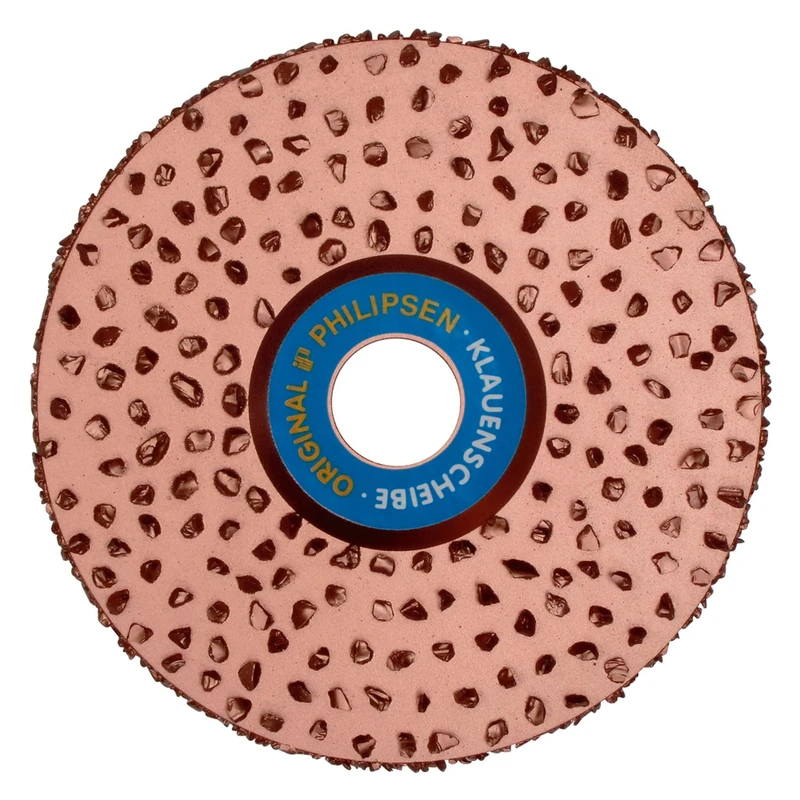 Kerbl Super-Abrasive Disc 125mm Medium Aluminium Oxide Grit Fitted on Both Sides for Angle Grinder