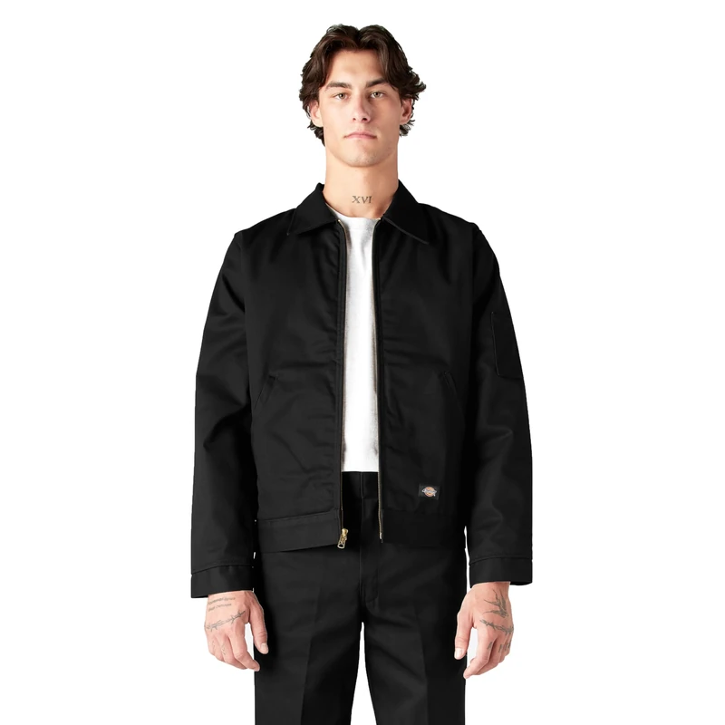 Dickies Men's Insulated Eisenhower Workwear Jacket, Black, S UK - Image 1