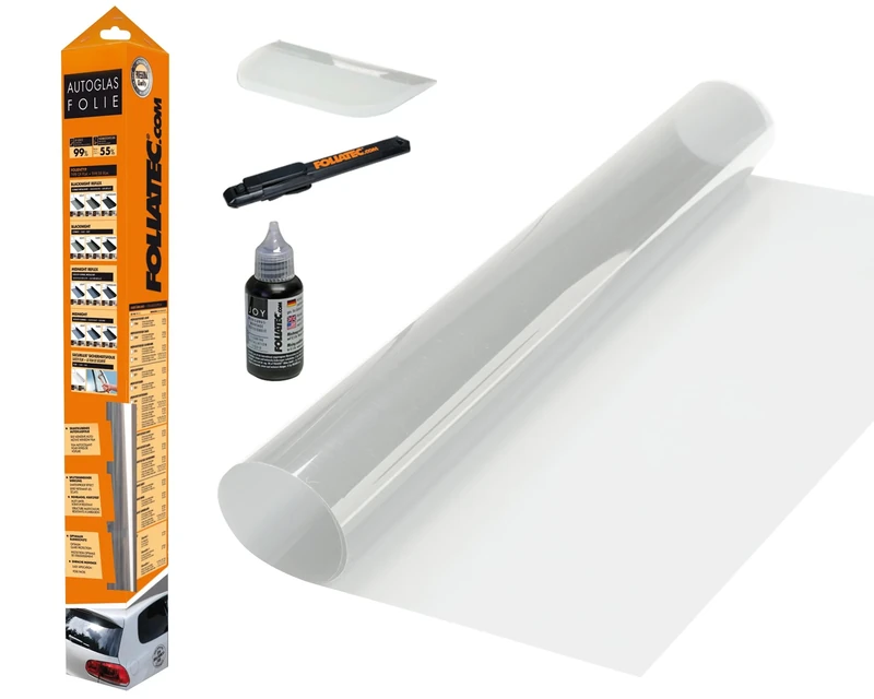 FOLIATEC Securlux Safety Film Shatter Protection Car Window Film Burglary Protection Film with ABG, Transparent, 51 x 400 cm + 76 x 152 cm