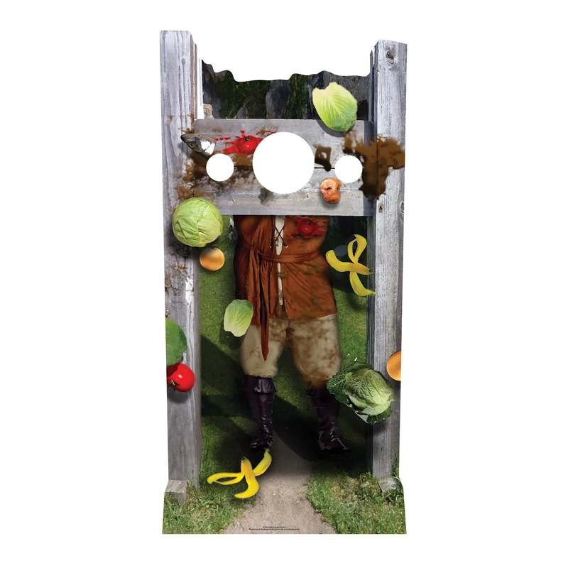 Medieval Stocks Stand In 186cms Lifesize Cardboard Cutout