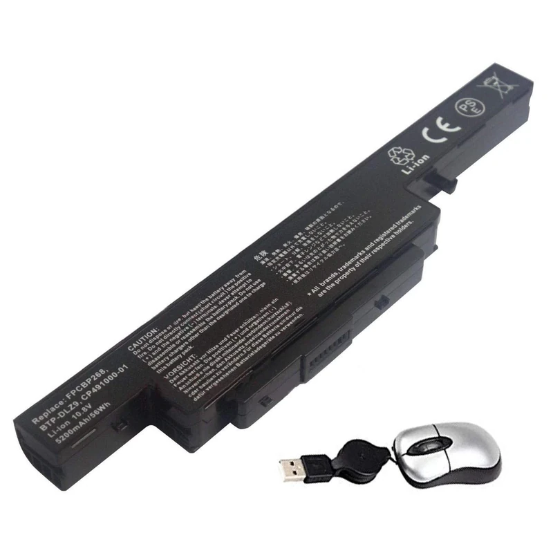 AMSB6|#Amsahr CP491000-01-05 Replacement Battery for FUJITSU CP491000-01, LifeBook SH530, BTP-DLZ9, FPCBP268, FPCBP268-K - Includes Mini Optical Mouse ()