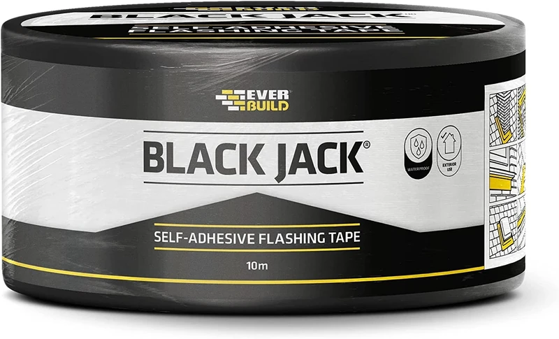 Everbuild Black Jack Flashing Trade Tape, Lead Look, 225 mm x 10 m