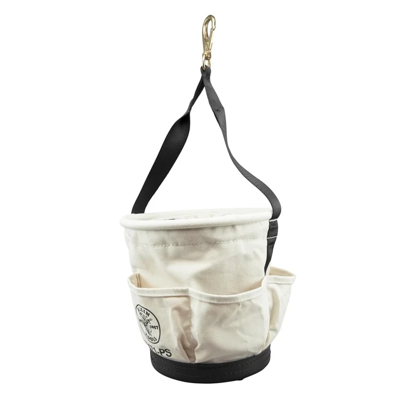 Klein Tools Heavy-Duty Tapered Wall Bucket 4 Pockets 5171PS