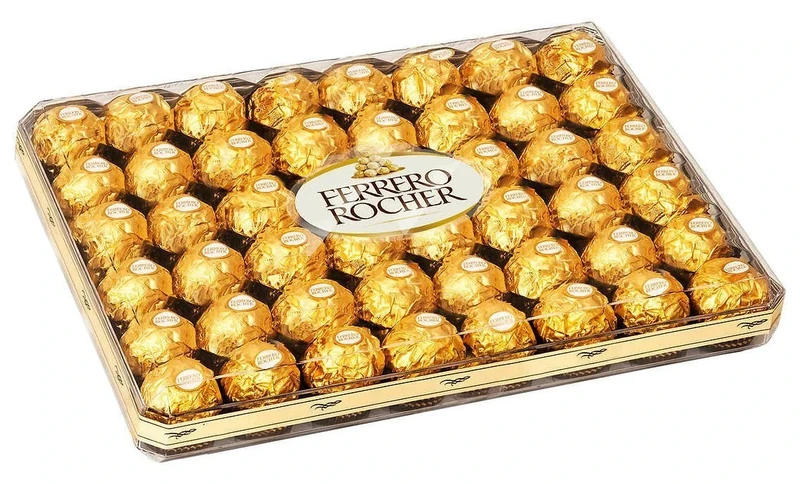 Ferrero Rocher Collection, Fine Hazelnut Milk Chocolates, 48 Count