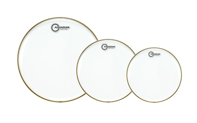 Aquarian CC-C Classic Clear Series - Drumhead Pack - 10",12",16"