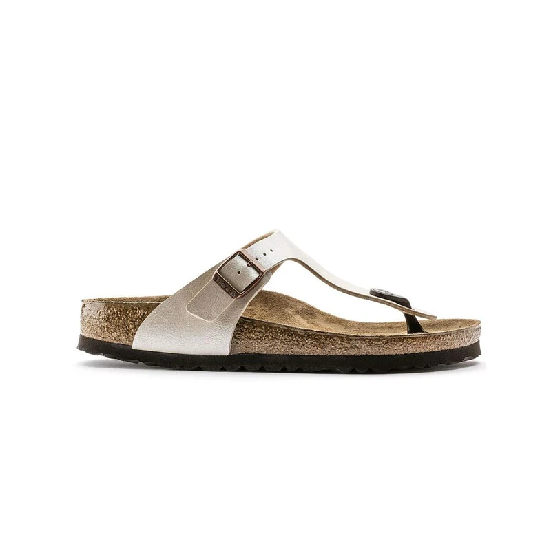 Birkenstock GIZEH Birko-Flor, Women's Sandals, Ivory (Graceful Pearl White/Antique Lace), 2.5 UK (35 EU) - Image 1