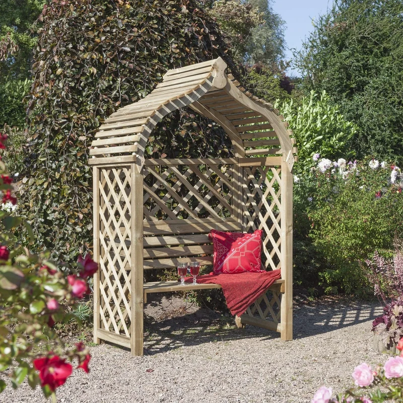 Jaipur Arbour Pressure Treated Wooden Double Seat