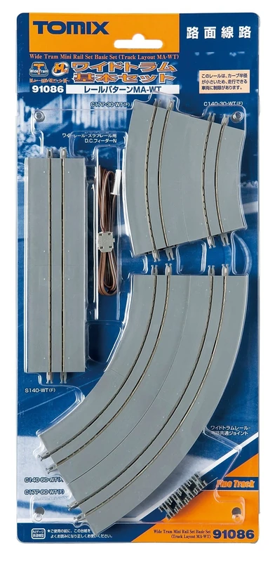 TomyTEC Tram Rails Basic Set, Gauge N, 1:150 Scale, Model Track