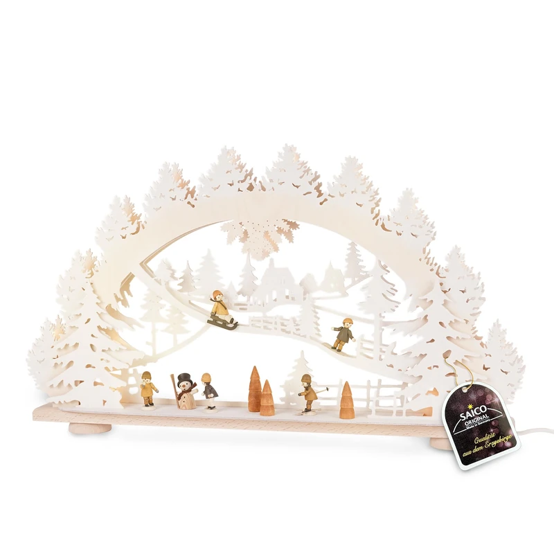 Saico Children Snow Frost Finish Arch, Wood, Beige, 66 x 8.5 x 40 cm - Image 1
