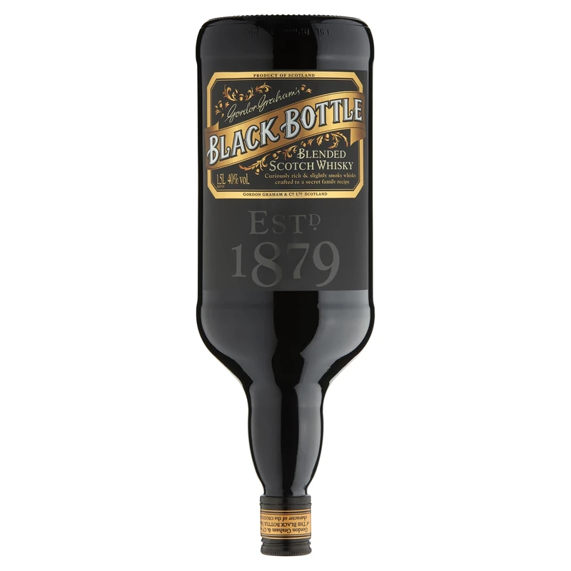 Black Bottle Original | Blended Scotch Whisky | 40% ABV | 1.5litre | Peated Whisky With Notes of Honey | Perfect for mixing | Blend the Rules