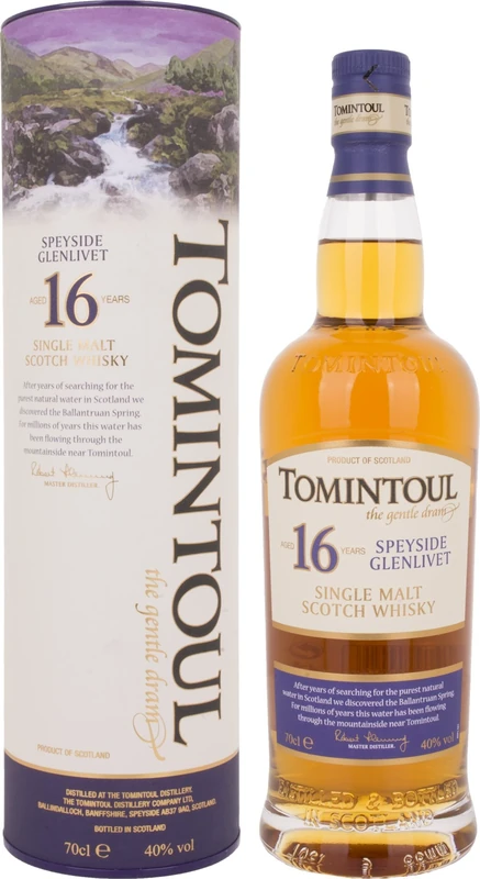 Tomintoul 16 Year Old Single Malt Whisky, 70 cl