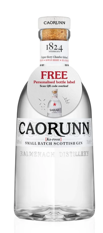 Caorunn Scottish Gin, 70cl, Small Batch, Handcrafted Premium Dry Gin, 41.8% ABV, Infused with 5 Celtic Botanicals, Distilled & Bottled at Balmenach Distillery