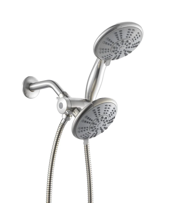 Ana Bath SS5450CBN 5 Inch 5 Function Handheld Shower and Showerhead Combo Shower System, PVD Brushed Nickel Finish by Ana Bath