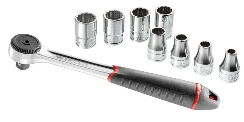 Facom S.4PG Screw Kit 1/2-Inch 9 Tools