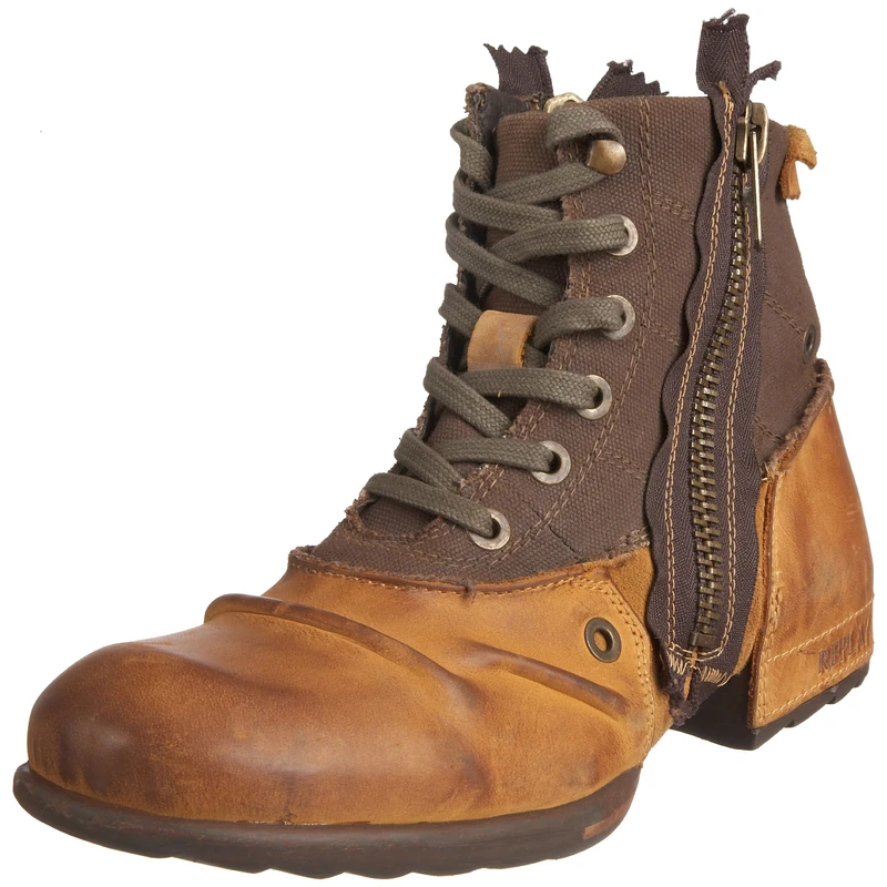 Replay Men's Clutch Zip Up Boot Yellow GMU01.002.C0003L.087 7 UK