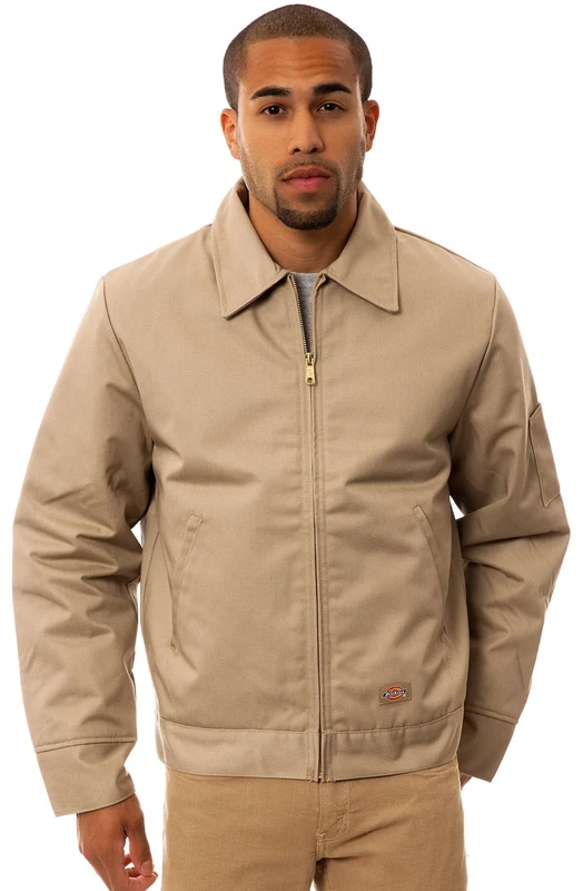 Dickies Men's Big-Tall Lined Eisenhower Jacket - beige - M Tall
