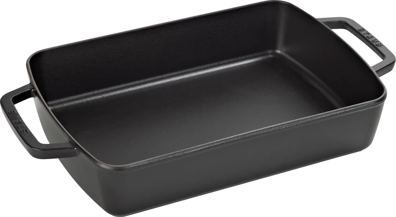 STAUB Cast Iron Oven Dish, Black 3.15 L