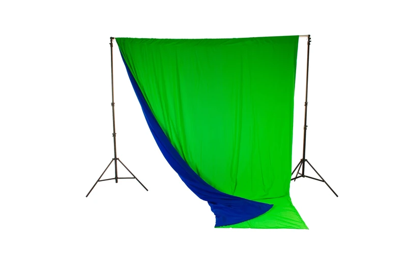 Manfrotto LL LC5787 3x3.5m Reversible Curtain - Chromakey Blue/Green - Image 1