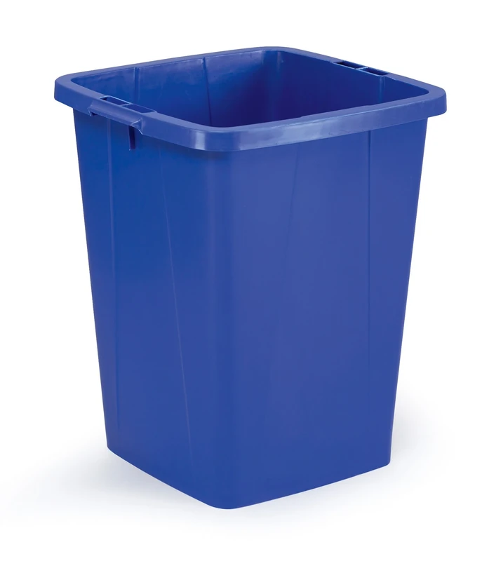 Durable DURABIN 90 Rectangular Waste Bin Blue | 90 Litre Capacity | Food and Freezer Safe | Perfect for Waste Collection or Recycling