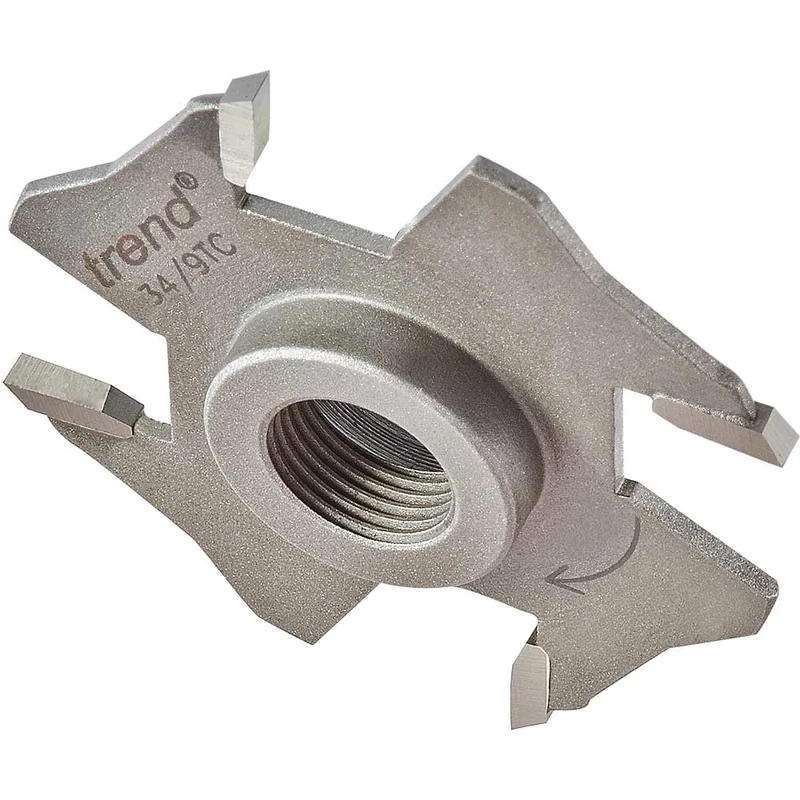 Trend Professional Slotter 2.5mm Kerf M12mm Bore Router Bit, M12 Threaded, 34/9TC