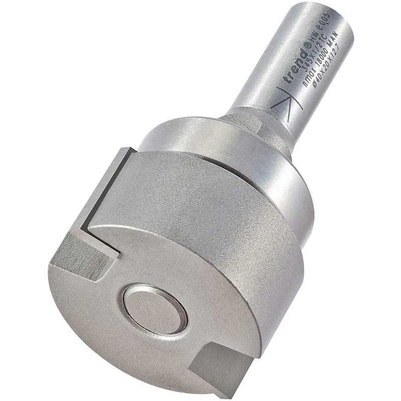 Trend Professional Intumescent Recesser Router Cutter Bit, 1/2 Inch Shank, 40mm Cut Diameter & 20mm Cut Length, Tungsten Carbide Tipped, 345X1/2TC
